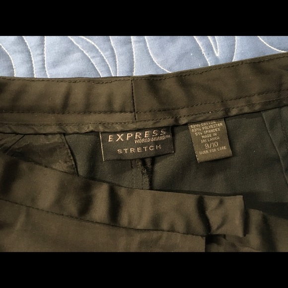 Black, satinish tuxedo dress pants. - Picture 6 of 6